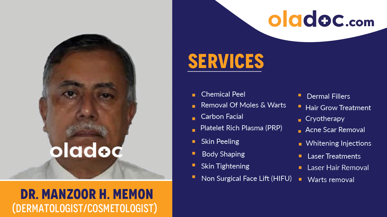 Services provided by   Dr. Manzoor H. Memon