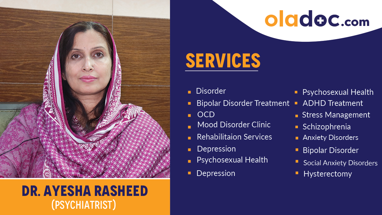 Services provided by Dr. Ayesha Rasheed