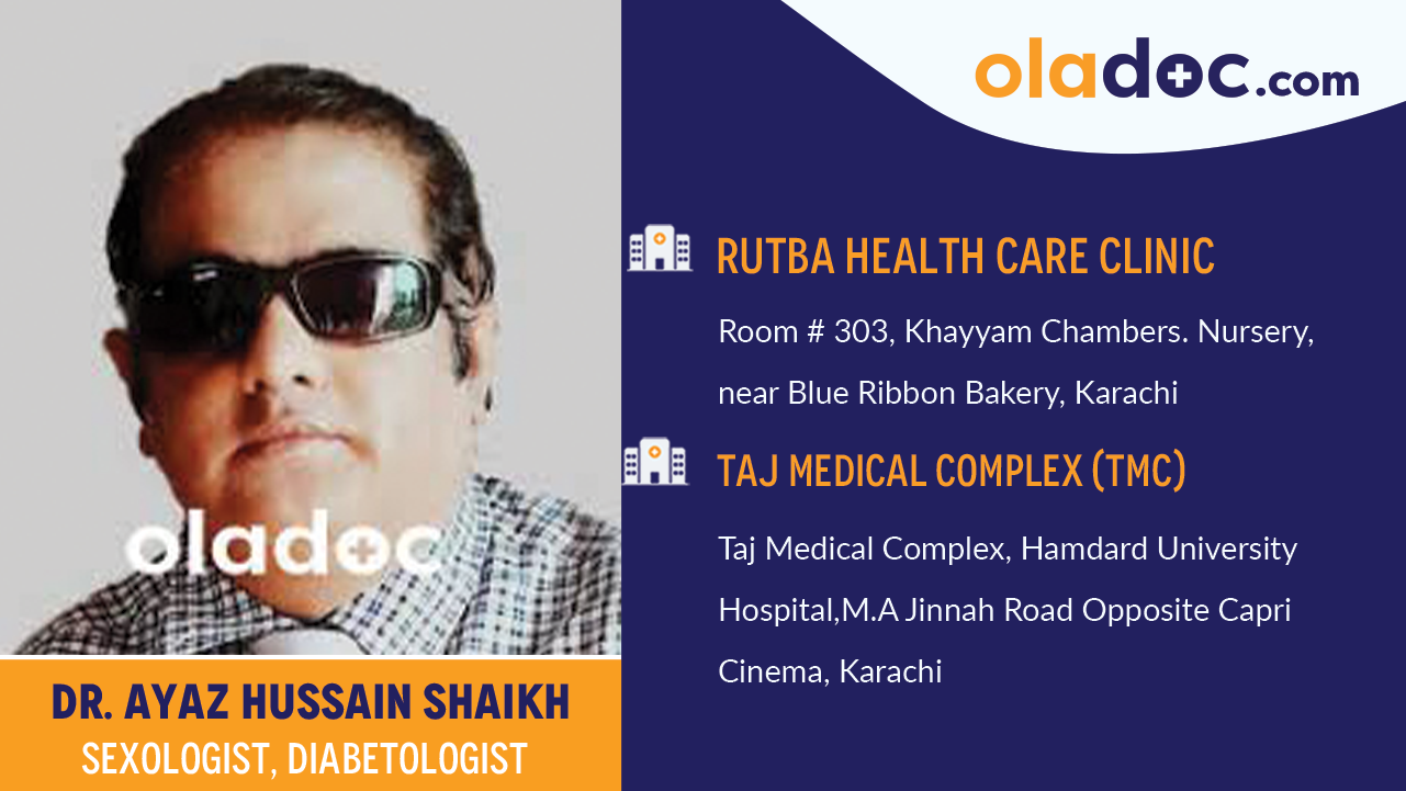 Practice location of Dr. Ayaz Hussain Shaikh