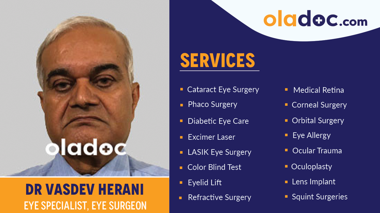 Dr. Vasdev Harani - Eye Specialist Offering Video Consultation | oladoc.com