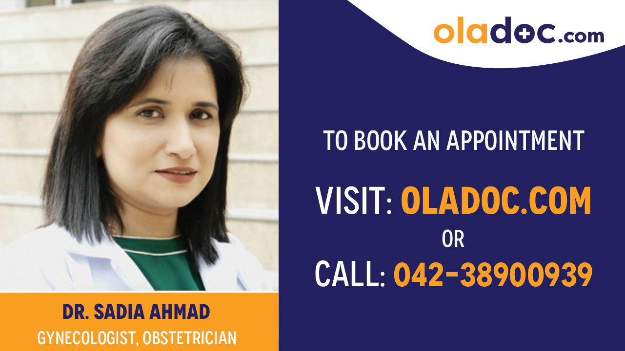 Book appointment with Dr. Sadia Ahmad -best gynecologist in lahore