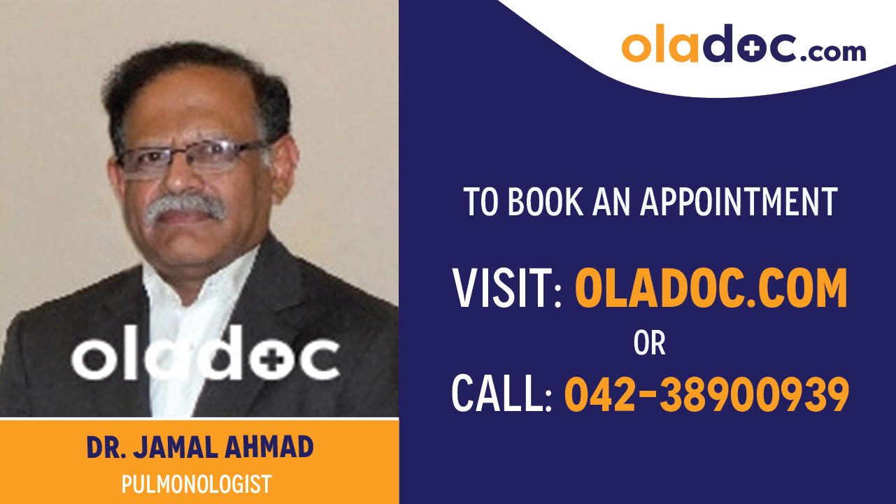 Book appointment with  Dr. Jamal Ahmad-best Pulmonologist in Islamabad