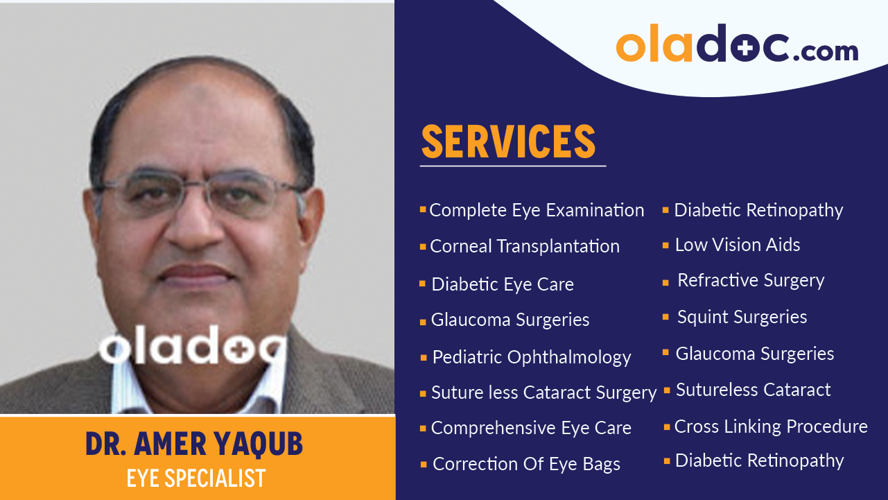 Services  provided by Dr. Muhammad Amer Yaqub