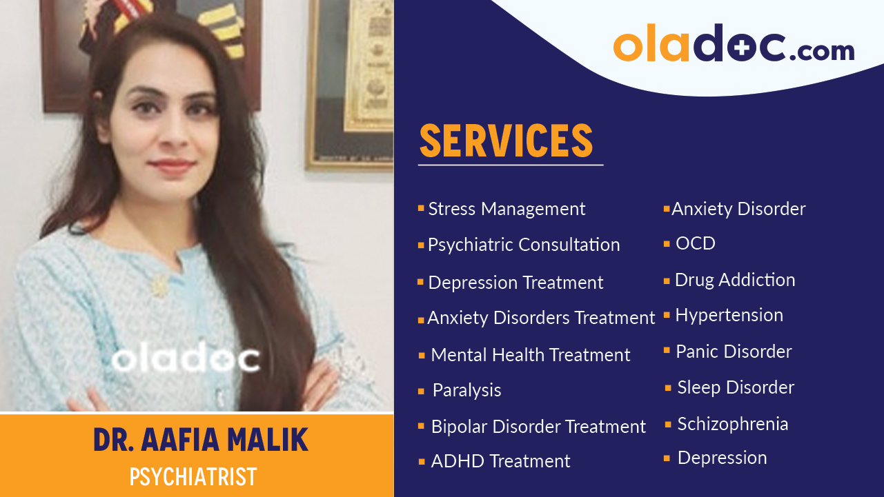 Services  provided by Dr. Aafia Malik