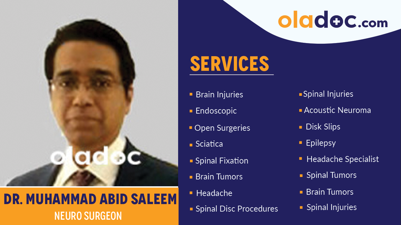 Dr. Muhammad Abid Saleem - Neurosurgeon Offering Video Consultation ...