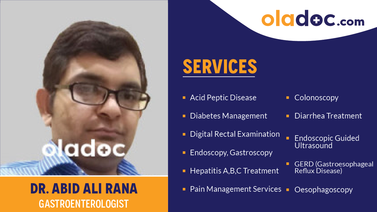 Services provided by Dr.Abid Ali Rana