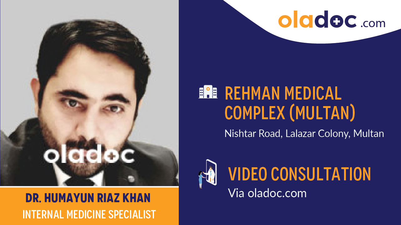 Humayoun Riaz Multani Dr. Humayun Riaz Khan - Internal Medicine Specialist at Rehman Medical ...
