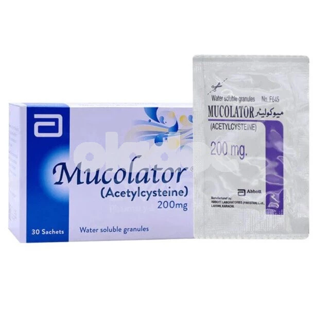 Mucolator Sachet 200mg Uses, Side Effects, Price in Pakistan