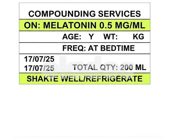 Melatonin Syrup 20ml