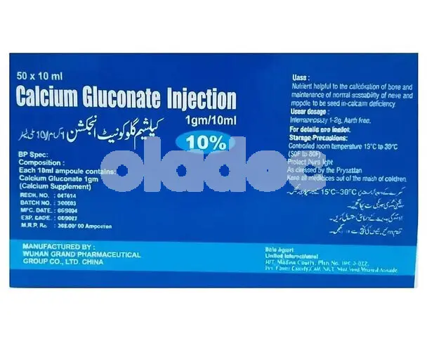 Calcium Gluconate Injection 10%