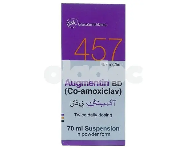 Augmentin bd suspension 457mg