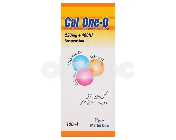 Cal One-D Suspension 250mg/400IU