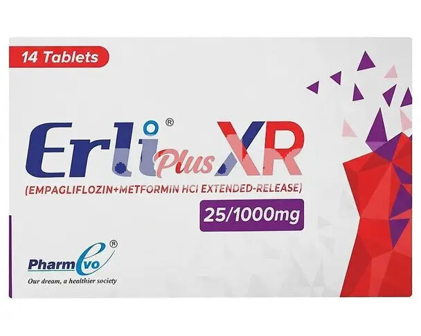 Erli Plus XR Tablet 25mg / 1000mg