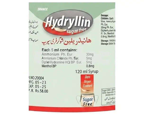 Hydryllin Sugar Free Syrup