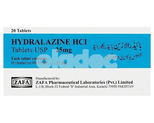 Hydralazine HCl Tablet 25mg