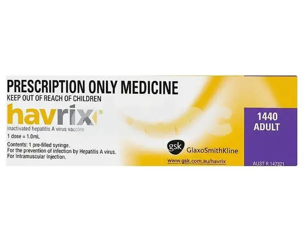 Havrix 1440 ELISA units injection