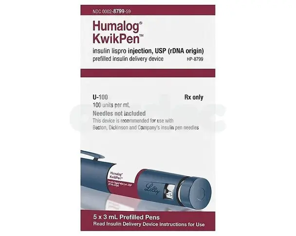 Humalog Lispro 100IU injection kwikpen