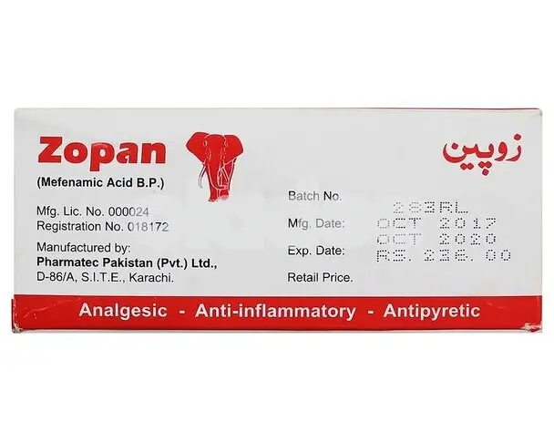 Zopan tablet 250mg