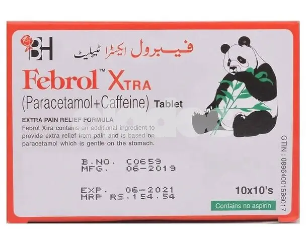 Febrol Xtra Tablet 500mg / 65mg