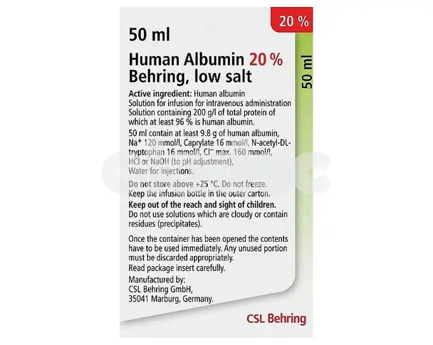 Albumin Human Infusion 50ml 20%