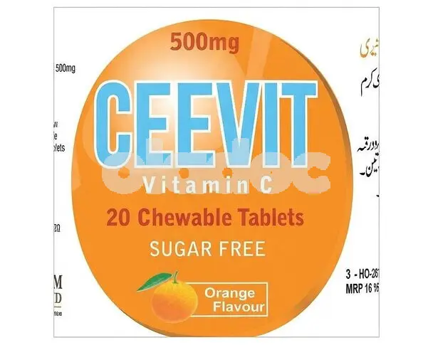 Ceevit Orange Flavour Tablet 500mg