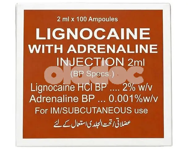 Lignocaine with Adrenaline Injection 2%