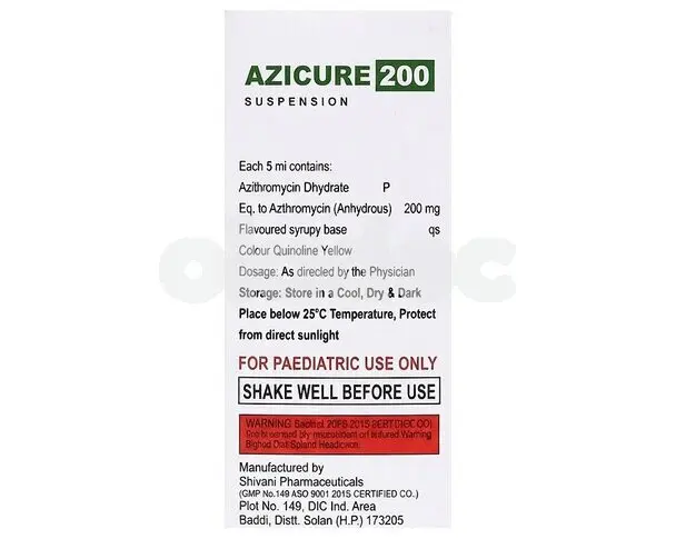 Azicure Dry Suspension 200mg