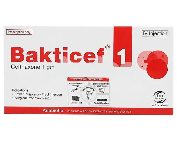 Bacticef Injection 1000mg / 1000mg