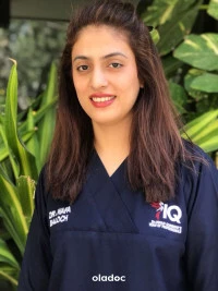 Dentist at Aesthetic Dental House Karachi Dr. Wafa Riaz