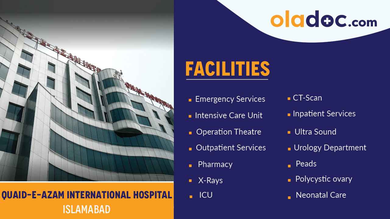 Quaid-e-Azam International Hospital, Islamabad | Doctors List, Fee ...